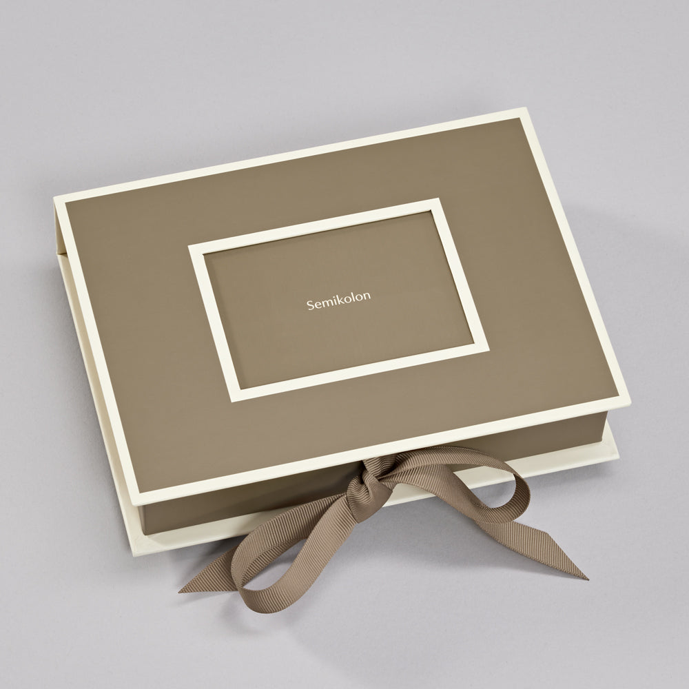 Small photo box with slide-in window