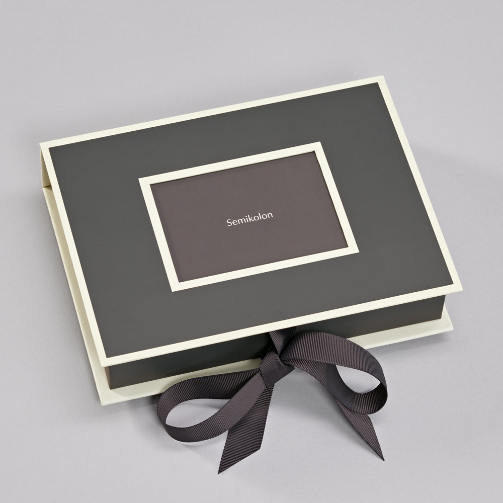 Small photo box with slide-in window