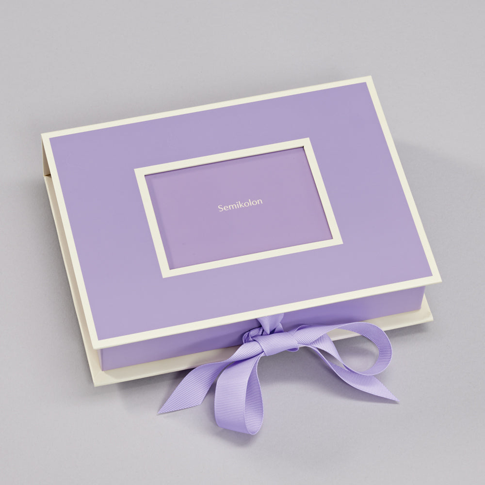 Small photo box with slide-in window